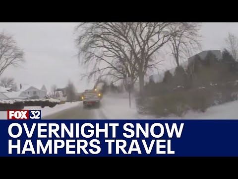 Chicago suburbs heavily impacted by overnight snow