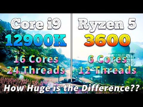 Core i9 12900K vs Ryzen 5 3600 | How Huge is the Difference?