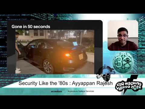 DEF CON 30 Car Hacking Village - Ayyapan Rajesh - Security like the 80s How I stole your RF