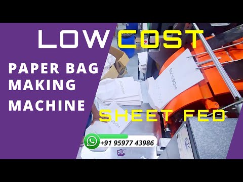 automatic paper bag machine demo video