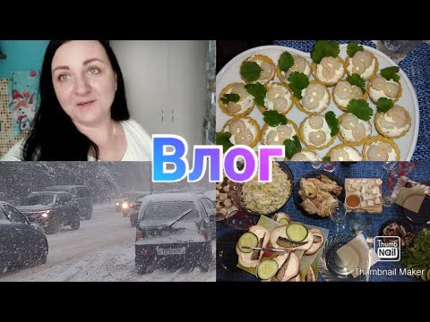 День рождения мужа / Праздничный стол / Ростов замело /Покупки в Магните / Anika Z влог