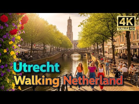 Utrecht Walking Tour: Hidden Courtyards & Sunny City Secrets 🇳🇱 | 4K UHD