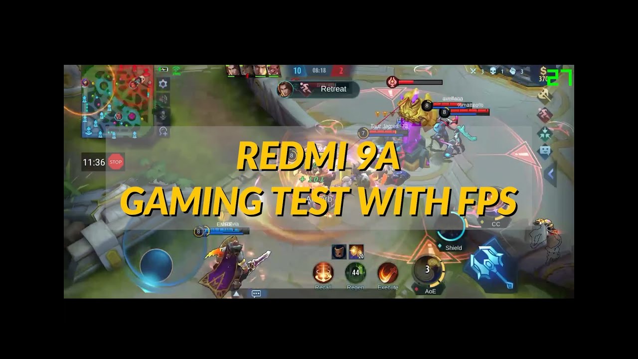 Redmi 9A gaming test with fps