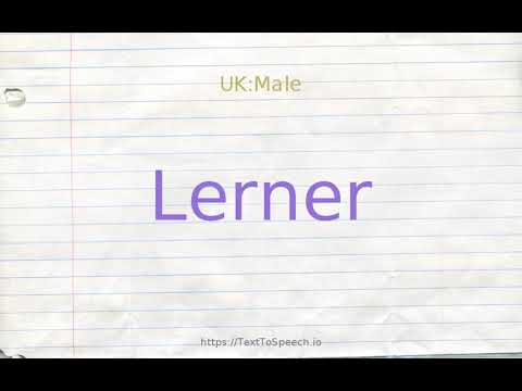 How to pronounce lerner