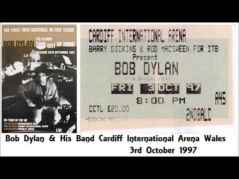 Bob Dylan 1997 UK Autumn Tour - Cardiff International Centre Arena Cardiff Wales 3 October 1997