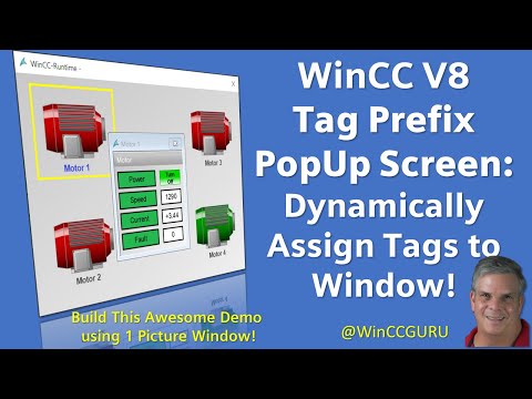 WinCC V8 Tip 9: WinCC Tag Prefix example! Create Reusable Displays! 🧙‍♂️ #WinCCGURU