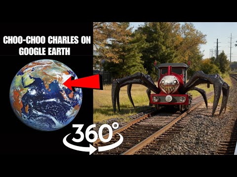 VR 360° - Found Real Choo-Choo Charles on Google Earth!