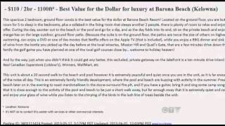 BC Woman Finds Her Condo Advertised on Craigslist