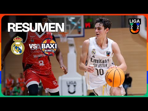 Real Madrid vs BAXI Manresa RESUMEN U22 | Liga U 2025-26 Jornada 6