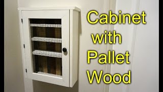 Cabinet from a Pallet - Essential Oil Shelf