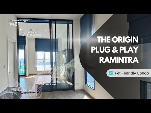 Condo for sale, Origin Plug and Play, Ramintra, 14th floor, size 33.33 sq m, ceiling height 3 meters, pets friendy – รูปที่ 2