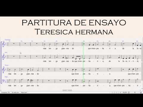 Teresica hermana - Partitura ensayo soprano
