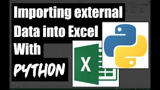 Importing External Data into Excel using Python