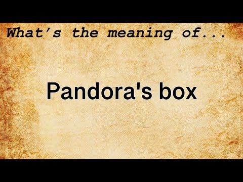Pandora's Box Meaning | Definition of Pandora's Box