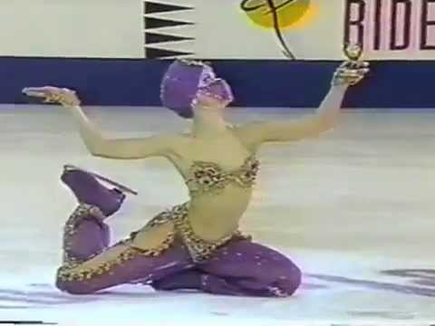 Oksana Baiul performs to "The Feeling Begins" by Peter Gabriel