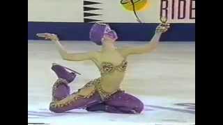 Oksana Baiul performs to &quot;The Feeling Begins&quot; by Peter Gabriel