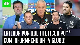 Tite desmente informação de repórter da TV Globo e gera debate