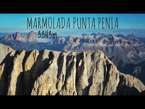 MARMOLADA VIA NORMALE  CON CADUTA IN CREPACCIO -  ALBA PUNTA PENIA - LA REGINA DELLE DOLOMITI 3343MT