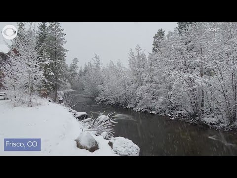 Beautiful spring snow in Colorado