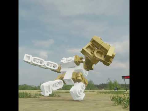 LEGO brick robot transformer Two-Face #LEGO #transformers  #robot #mech #MOC