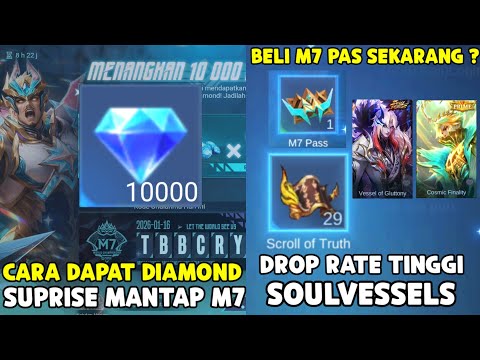 HOW TO GET FREE DIAMONDS IN THE M7 SURPRISE EVENT & BUY THE M7 PASS NOW, DROP RATE SOULVESSELS