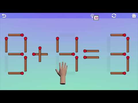 Matches Puzzle. Math Games.