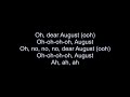 Pj Harding, Noah Cyrus- Dear August Lyrics