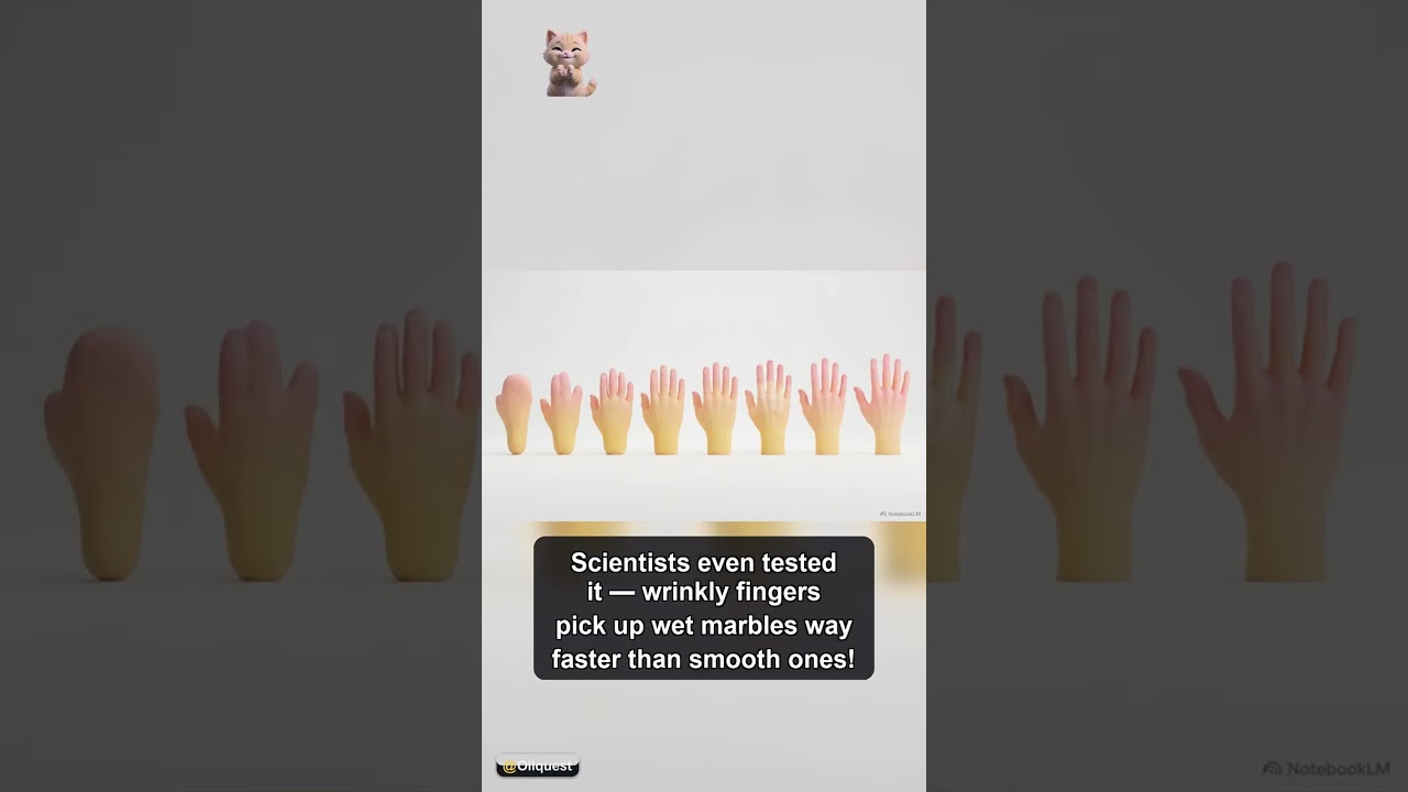 Why Do Your Fingers Wrinkle in Water? 🚀 #Shorts