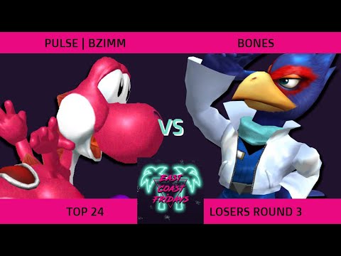 Pulse | BZimm (Yoshi) vs. Bones (Falco) - ECF 174 Top 24 Losers Round 3 SSBM