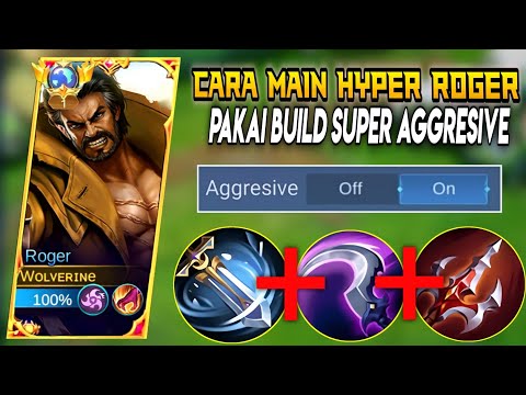 BUILD ROGER SUPER SAKIT! MUSUH AUTO KENA MENTAL | BUILD ROGER TERSAKIT 2023 | BEST BUILD ROGER~MLBB