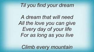 Tony Bennett - Climb Ev'ry Mountain Lyrics
