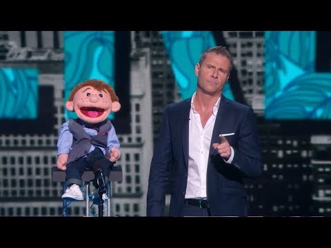 Paul Zerdin  Dummy Still Performs After Walks Off Stage   America's Got Talent 2015