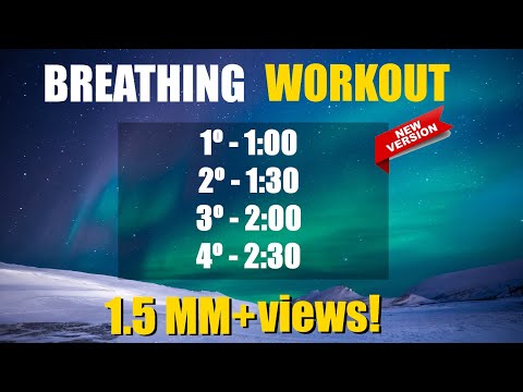 EASY 4 rounds Wim Hof breathing to overcome 2 minutes retention.