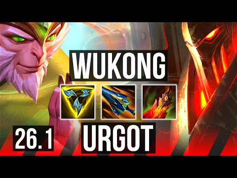 WUKONG vs URGOT (TOP) | Grasp Of The Undying, 39K damage | EUW Diamond | 26.1