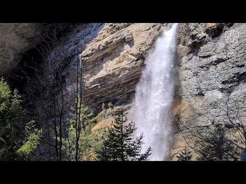 Easter hike from Varen over Raspille Waterfall to Salgesch (2020/04/03)