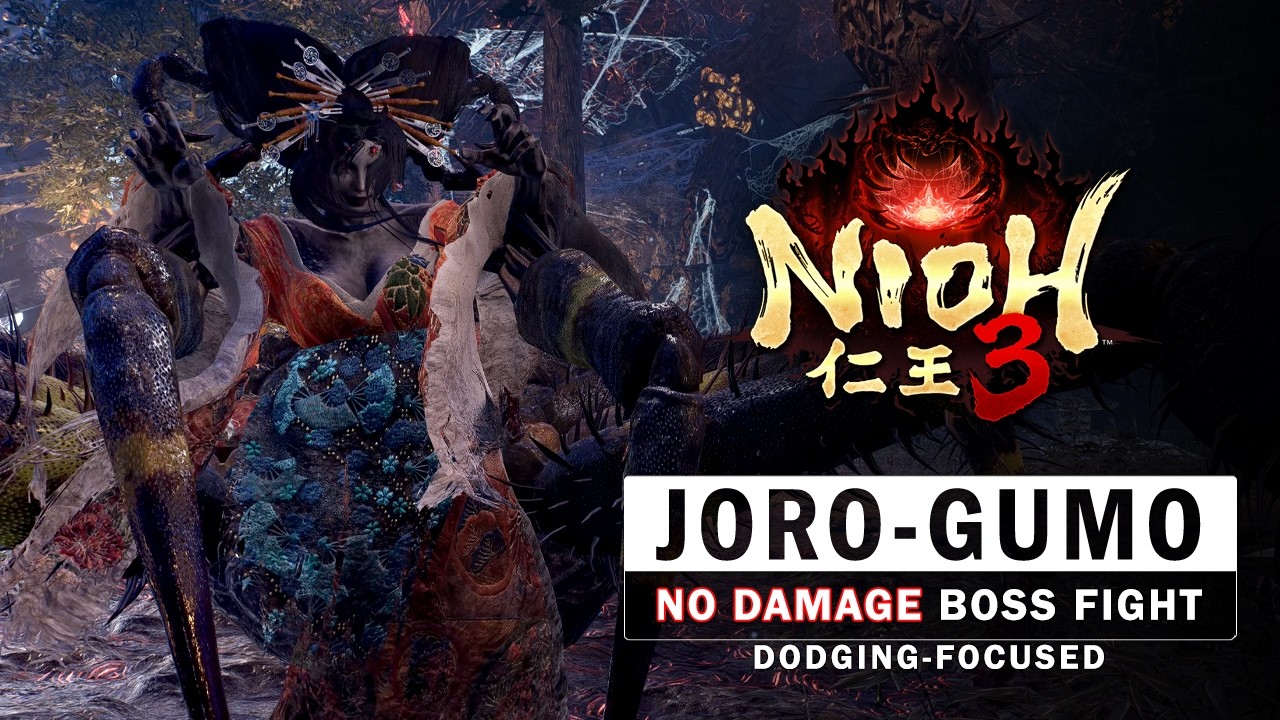 Nioh 3 - Joro-gumo Boss Fight (No Damage)