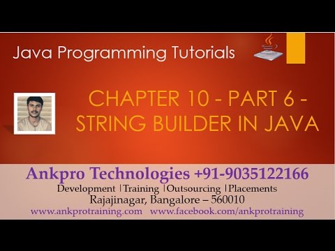 Java For Beginners Chapter 10 String Builderappend Insert Replace Delete Reverse Part 6