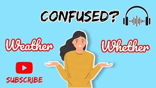 weather vs whether | meaning and differences #short
