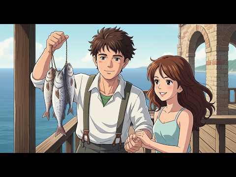 A Quiet Day in the Cliff House / Ghibli Style Relaxing Animation