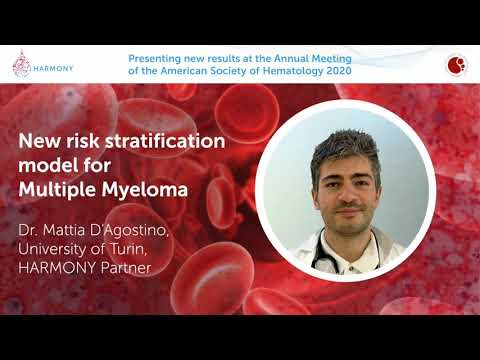 New risk stratification model for Multiple Myeloma. Mattia D'Agostino, University of Turin. #ash20