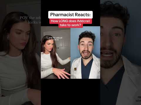 How LONG does ADDERALL take to work ⁉️ Pharmacist Reveals #adderall #adhd #adhdmom #pharmacy #shorts