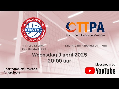 AVV Keistad HS 1 - Talentteam Papendal Arnhem, Volleybal Heren