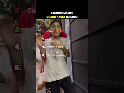 Ranking Top 5 Momen Orang Kaget Terlucu #kaget #top5