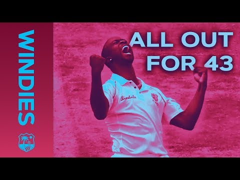 All Out For 43 - The Lowest Test Score for 44 years | Windies Finest
