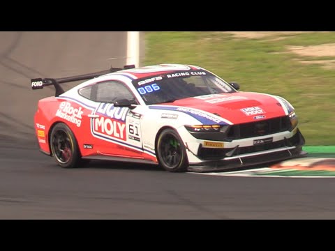 Ford Mustang GT4 2024 Pure V8 Coyote 5.0L V8 Sound in Action at Monza Circuit!!!