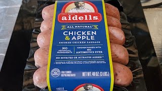 Costco Sale Item Review Chef Bruce Aidells All Natural Chicken & Apple Smoked Sausage Taste Test