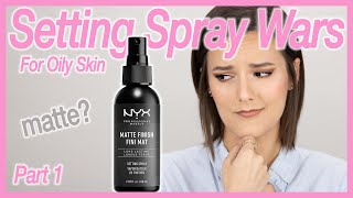 NYX Matte Finish Long Lasting Setting Spray - Setting Spray Wars - Oily Skin (Drugstore Edition)