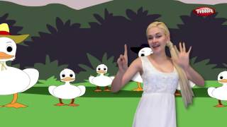 Six Little Ducks Rhyme With Actions | Nursery Rhymes For Kids With Lyrics | Action Song For Children