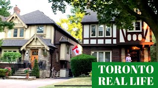 Streets of Toronto / Houses of Toronto/ Canada Real life