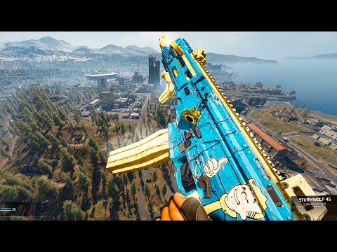 WARZONE SOLO WITH STURMWOLF 45 NEW GUN GAMEPLAY(NO COMMENTARY)